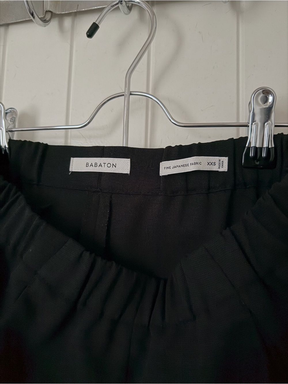 Babaton Black Fine Japanese fabric Pants in xxs